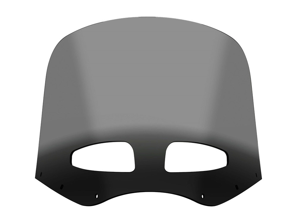 Vented Road Warrior Windshield 13in Black Smoke