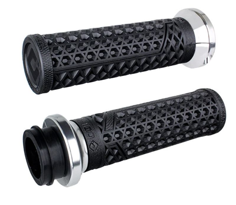 ODI Vans Signature Lock-On Handgrips – Black-Silver