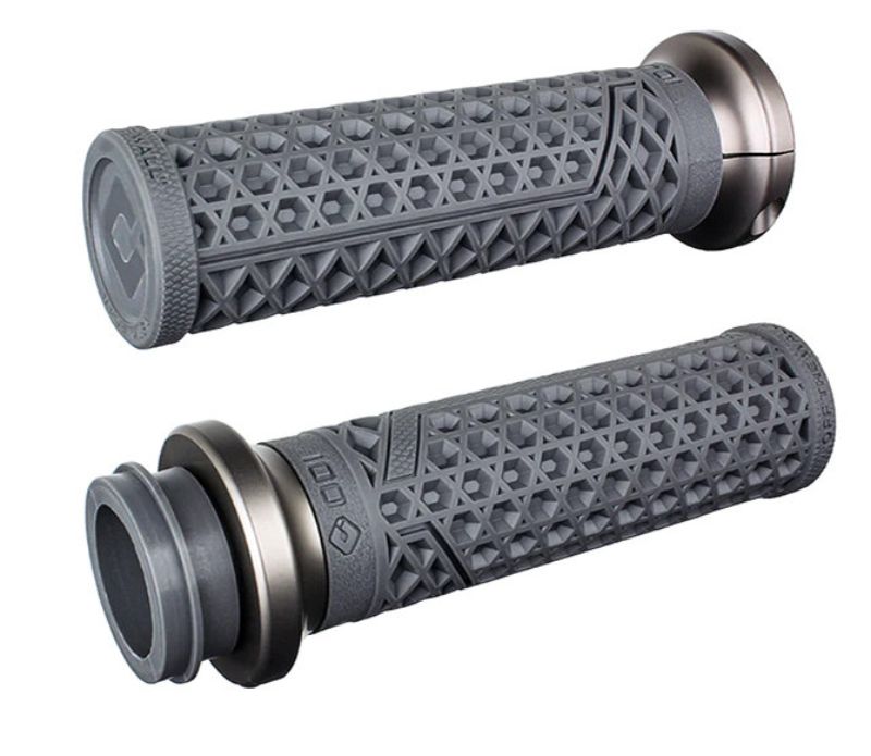 ODI Vans Signature Lock-On Handgrips – Graphite-Gun Metal